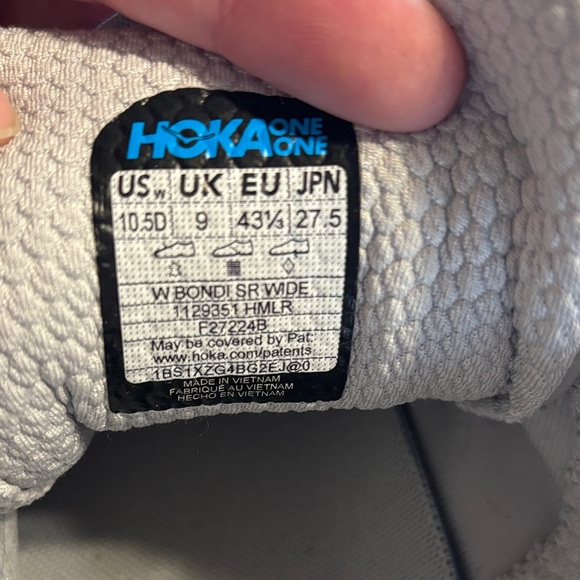 Hoka Kids Light Gray Sneakers - Picture 2 of 8